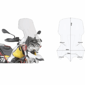 Bulle spécifique incolore moto guzzi  v85 tt (19 > 23)